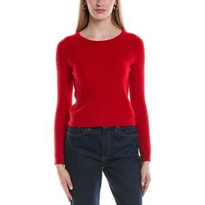 Philosophy Womens  Baby Cable Cashmere Sweater, Red